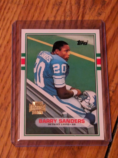 BARRY SANDERS 1989 TOPPS TRADED RC ROOKIE CARD#83T
