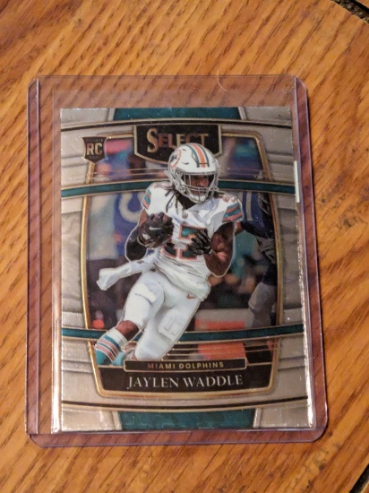 JAYLEN WADDLE #48 RC 2021 PANINI SELECT DOLPHINS Concourse