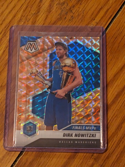 2020-21 Panini Mosaic Dirk Nowitzki Finals MVP #298 Dallas ORANGE REACTIVE