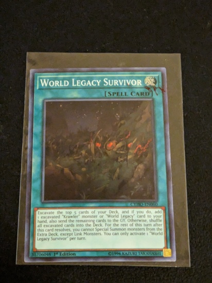 Yugioh CYHO-EN060 World Legacy Survivor Super Rare 1st Edition