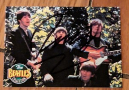 Ringo Starr Signed Card autographed card w/coa