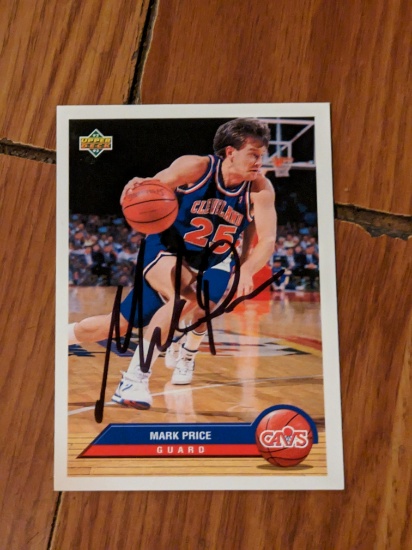 Mark Price autographed card w/coa