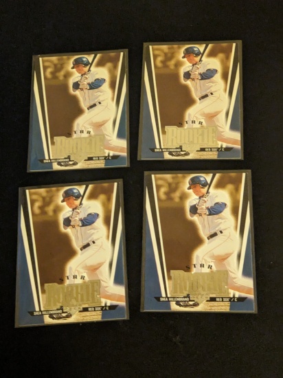 x4 lot all being 1999 Upper Deck Baseball Star Rookie Shea Hillenbrand RC #267 Boston Red Sox