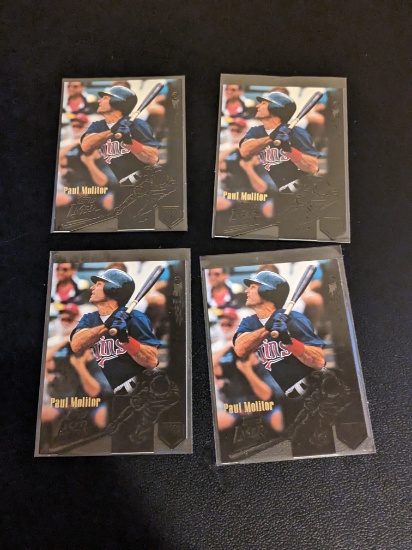 x3 lot all being Paul Molitor 1996 Topps Laser #11 Twins Baseball card lot