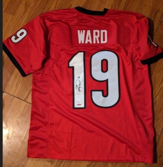 Hines Ward Autographed Signed Red Jersey with coa