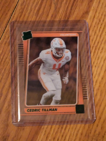 Cedric Tillman Rated Rookie 2023 Chronicles Clearly Donruss Draft green foil #46 Browns RC