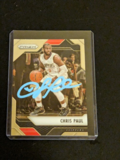 Chris Paul autographed card w/coa