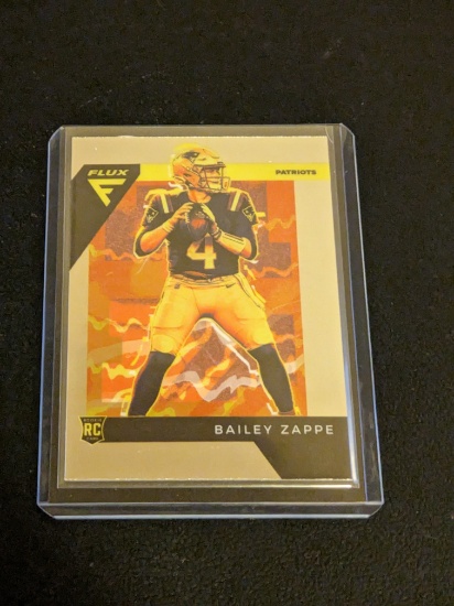2022 Panini Chronicles - Flux Rookies Silver #FX-4 Bailey Zappe (RC)