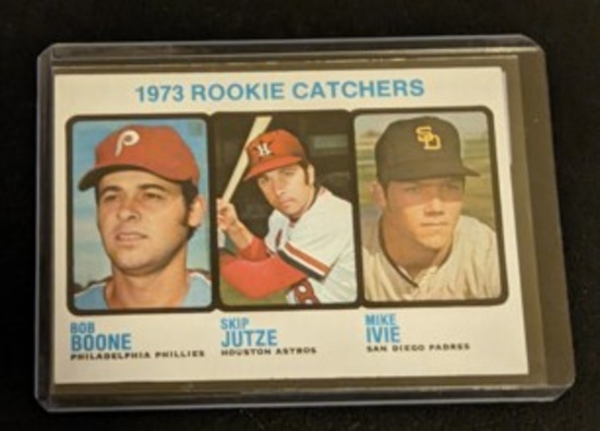 1973 Topps 1973 Rookie Catchers (Bob Boone / Skip Jutze / Mike Ivie) #613