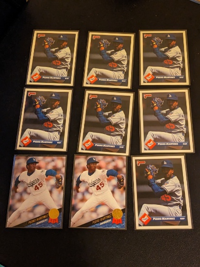 x9 Pedro Martinez Vintage card lot See pictures