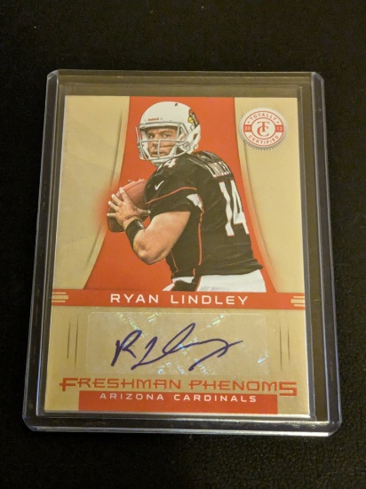 035/290 SP Ryan Lindley 2012 Totally Certified Platinum Red #165 Rookie Auto RC