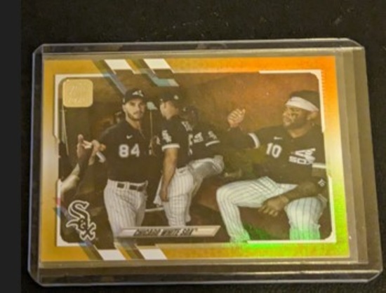 2021 Topps Series 1 Gold parallel #/2021 Chicago White Sox Team Card #318