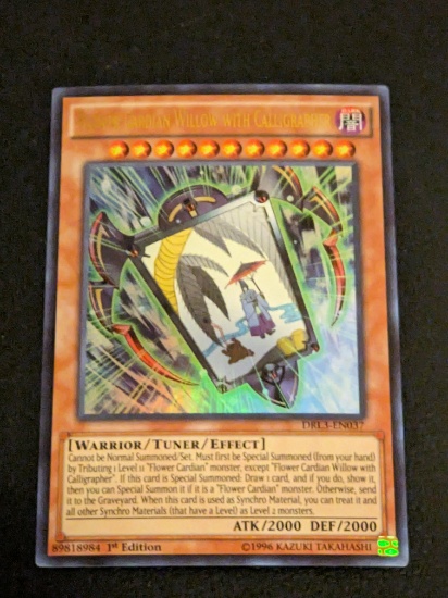 YU-GI-OH! FLOWER CARDIAN WILLOW WITH CALLIGRAPHER - 1ST EDITION ultra rare