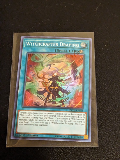 Yu-Gi-Oh Card - INCH-EN023 - WITCHCRAFTER DRAPING (super rare holo)