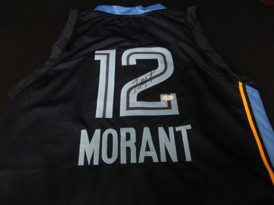 Ja Morant signed basketball jersey COA