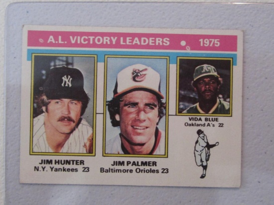 1976 TOPPS 1975 A.L. VICTORY LEADERS NO.200