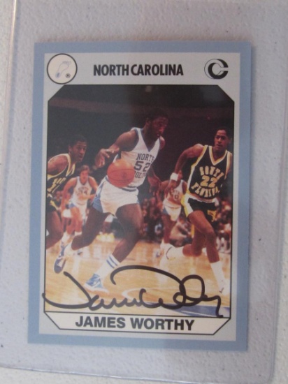 JAMES WORTHY SIGNED SPORTS CARD WITH COA