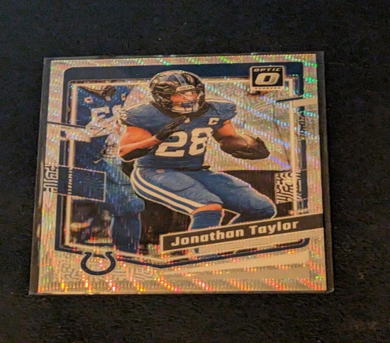 Jonathan Taylor 222/300 2023 Donruss Optic Wave insert