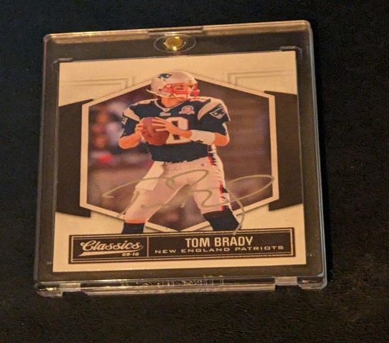 Tom Brady autographed card w/coa