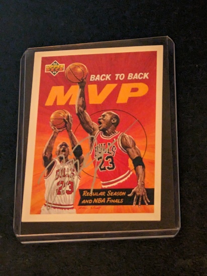 Michael Jordan autographed card w/coa