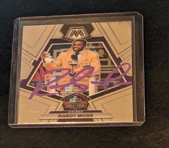 Randy Moss autographed card w/coa