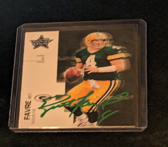Brett Favre  autographed card w/coa
