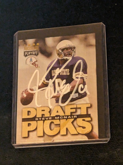 Steve Mcnair autographed card w/coa