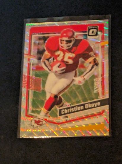 Christian Okoye 246/300 2023 Donruss Optic Wave insert