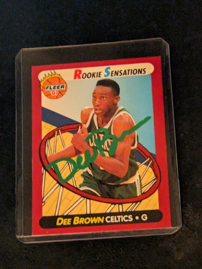 Dee Brown autographed card w/coa
