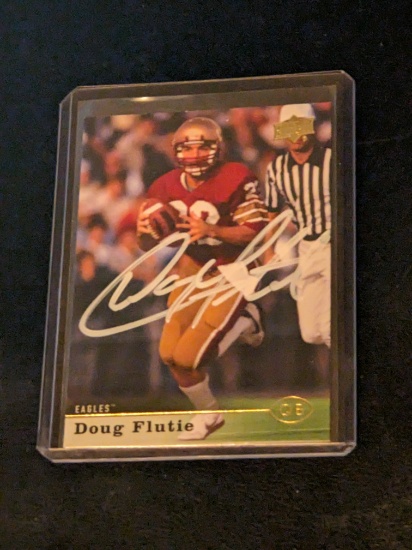 Doug Flutie autographed card w/coa