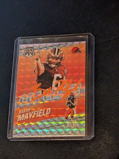 Baker Mayfield autographed card w/coa