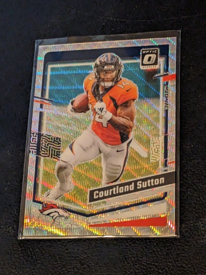 Courtland Sutton 295/300 2023 Donruss Optic Wave insert