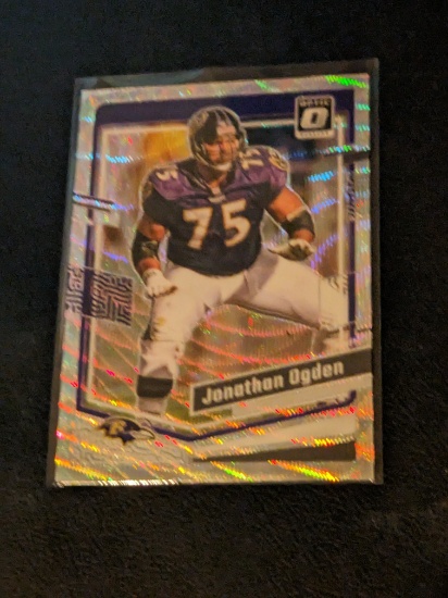 Jonathan Ogden 226/300 2023 Donruss Optic Wave insert