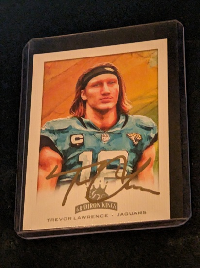 Trevor Lawrence autographed card w/coa