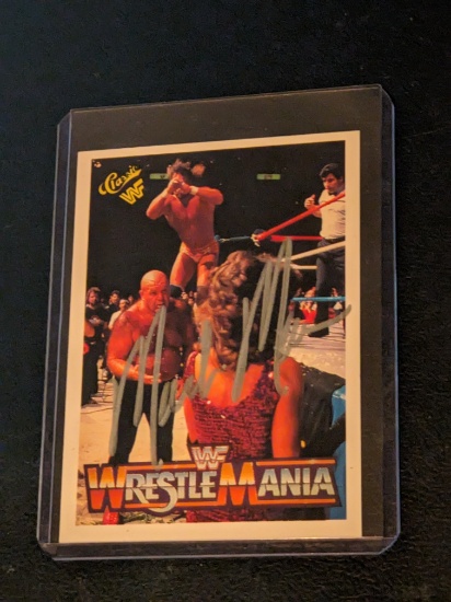 Macho Man Randy Savage Autographed Signed Wrestling Card with coa