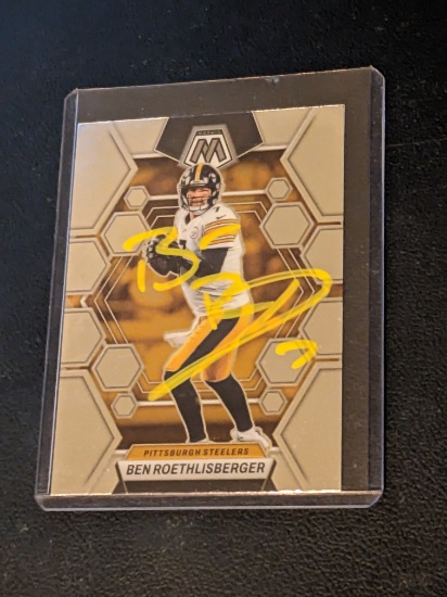 Ben Roethlisberger autographed card w/coa