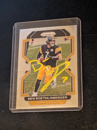 Ben Roethlisberger autographed card w/coa