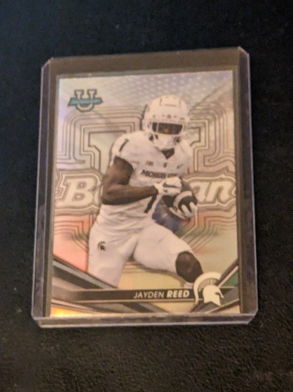 2022 Bowman Best U Jayden Reed Refractor Silver MSU GB Packers Parallel Insert