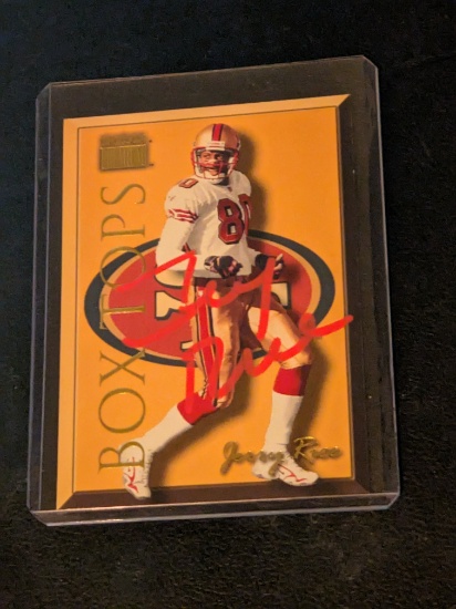 Jerry Rice autographed card w/coa