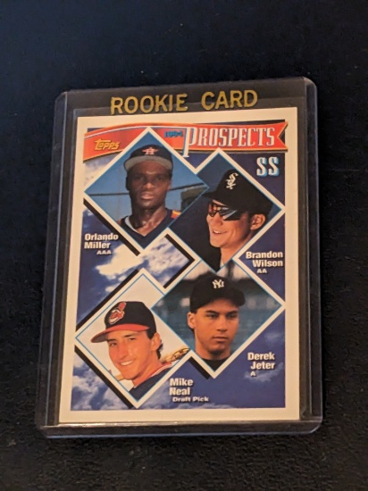 1994 Topps #158 Orlando Miller/Brandon Wilson/Derek Jeter/Mike Neal Yankees