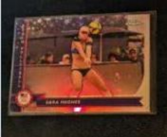 2024 Topps Chrome Olympics US Aqua Refractor #154 Sara Hughes
