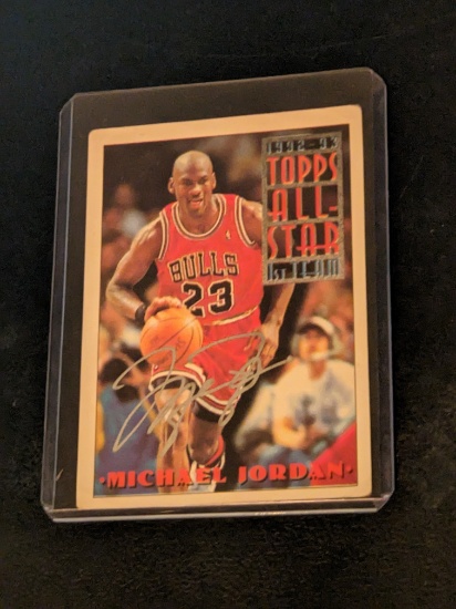 Michael Jordan autographed card w/coa