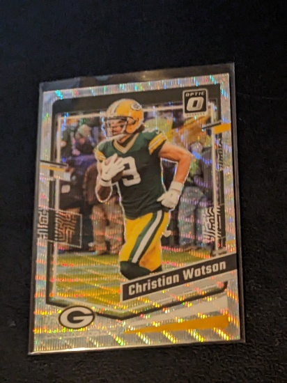 Christian Watson 260/300 2023 Donruss Optic Wave insert