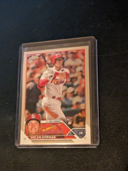 2023 Topps Chrome #192 Nolan Gorman Rookie Card St Louis Cardinals