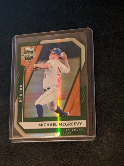 15/21 Michael Mcgreevy 2021 Panini Elite Extra Edition Status Die-Cut