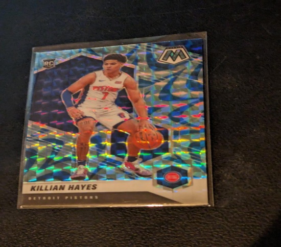 2020-21 Panini Mosaic Blue Reactive Killian Hayes Rookie . Detroit Pistons #222