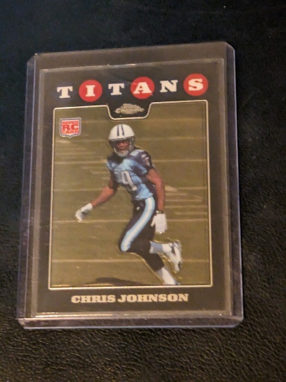 2008 Topps Chrome BLACK Refractor Chris Johnson #TC186 RC Rookie