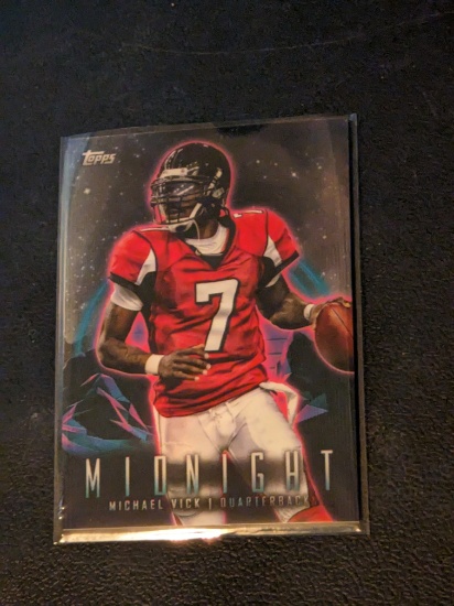 Michael Vick 2023 Topps Composite Midnight Refractor #302 Atlanta Falcons