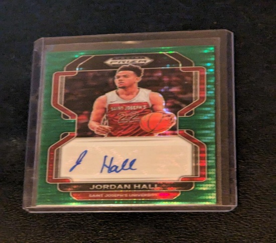 JORDAN HALL 2022 PRIZM DRAFT PICKS AUTO DP-HAL Green pulsar prizm