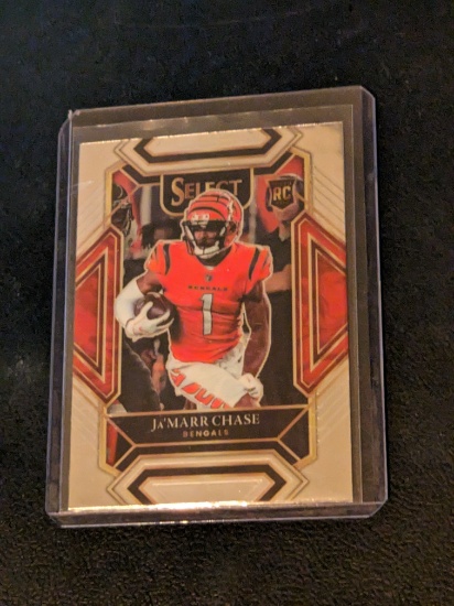 2021 Panini Select Ja’Marr Chase RC #247 Club Level Rookie Bengals